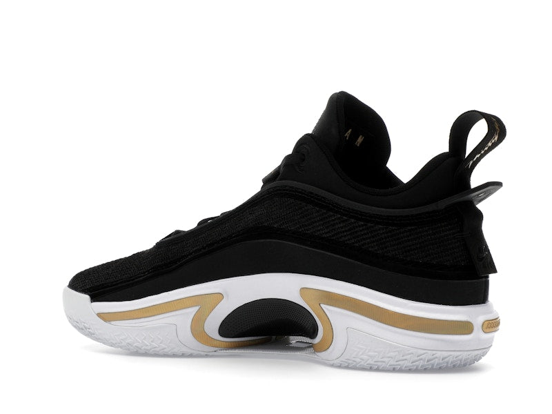 Jordan 36 Low PF Black Gold (White Sole)