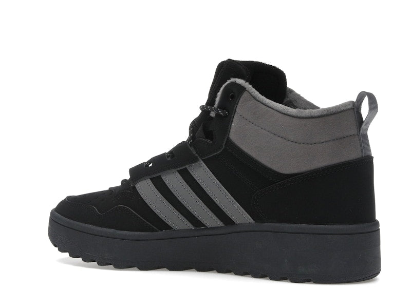 adidas Hoops 4.0 Mid Black Grey Four