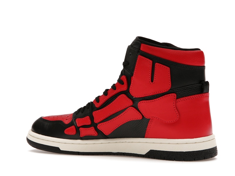 AMIRI Skel Top Hi Black Red White