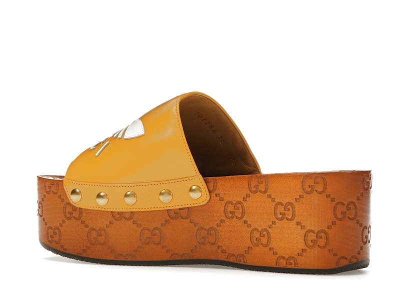 Gucci x Adidas GG Clog Yellow (Women's)