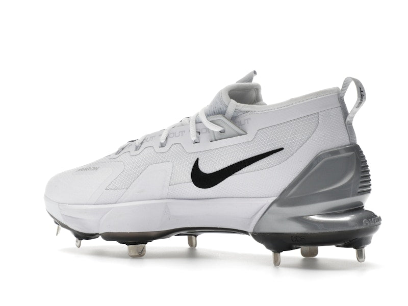 Nike Force Zoom Trout 9 Elite White Black Pure Platinum Metallic Silver