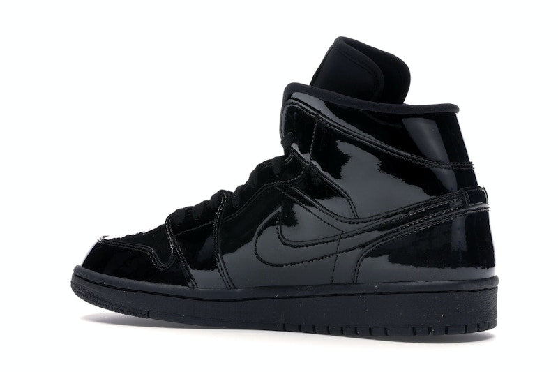 Jordan 1 Mid SE Triple Black Patent (Women's)