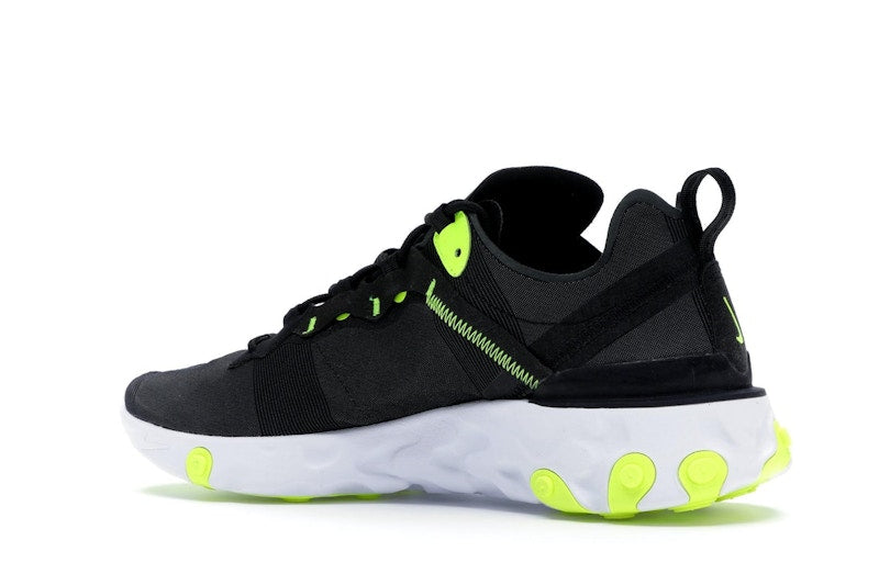 Nike React Element 55 Black Wolf Grey Volt