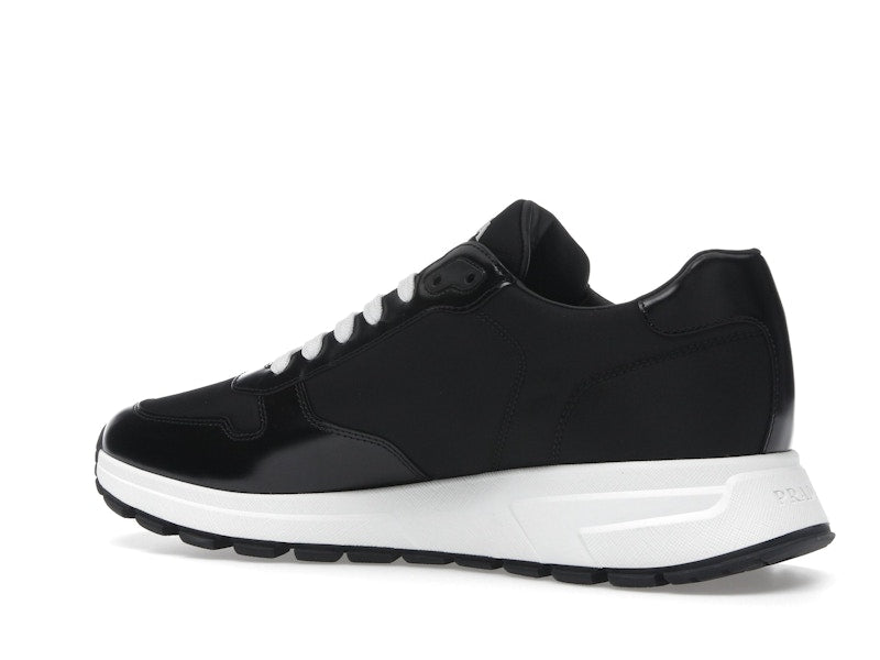 Prada PRAX 01 Sneakers Re-Nylon Brushed Leather Black White