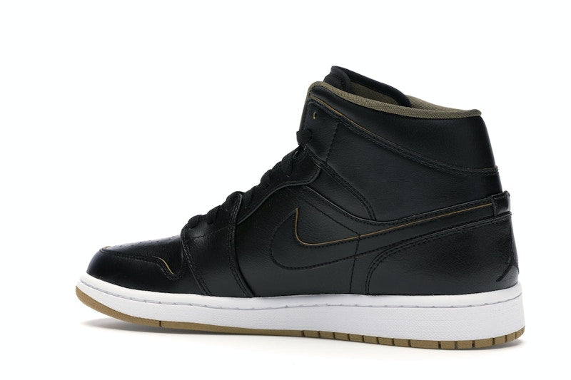 Jordan 1 Retro Mid Black Metallic Gold