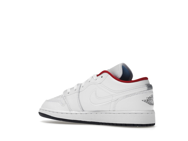 Jordan 1 Low White Gym Red Black (GS)