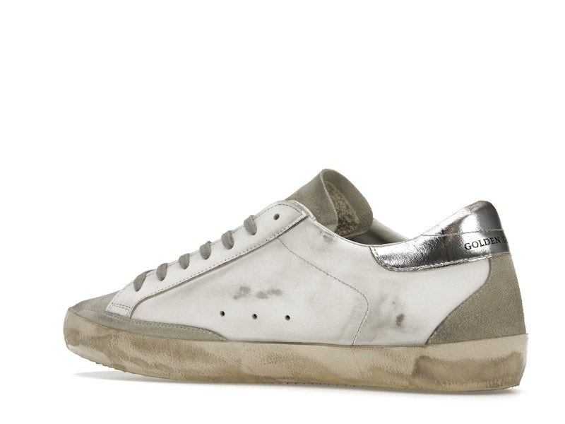Golden Goose Super-Star White Elecctric Blue Silver