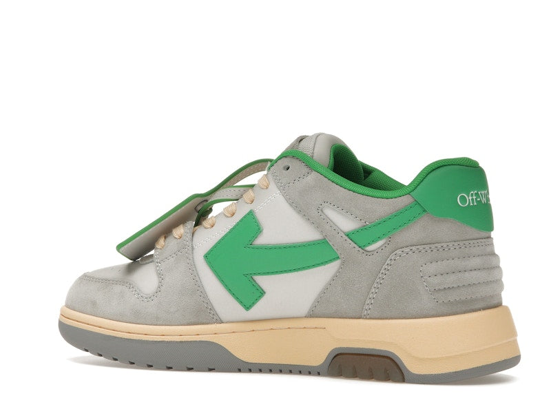 OFF-WHITE Out Of Office OOO Low Tops Light Grey Green