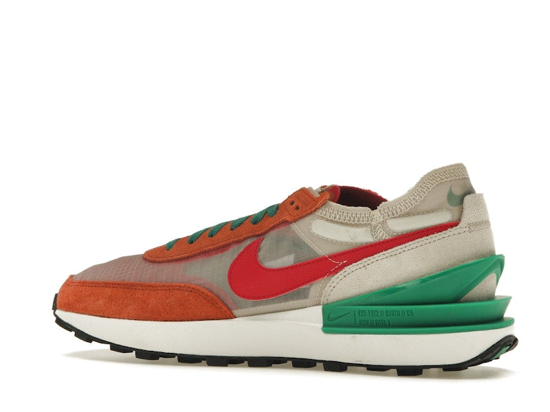 Nike Waffle One Burnt Sunrise Light Orewood Brown Malachite Mystic Hibiscus (Women's)