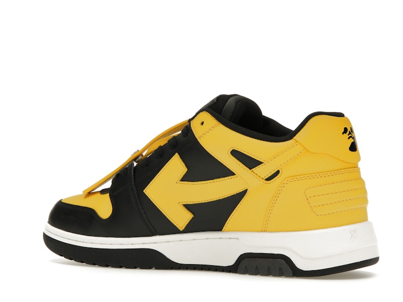 OFF-WHITE Out Of Office OOO Low Tops Black Yellow