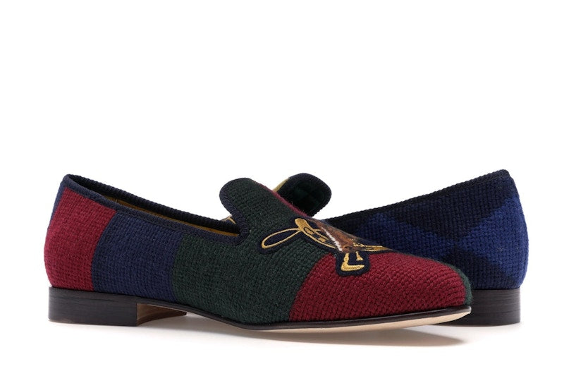 Ralph Lauren Formal Slipper Palace Engineered Equestrian Print