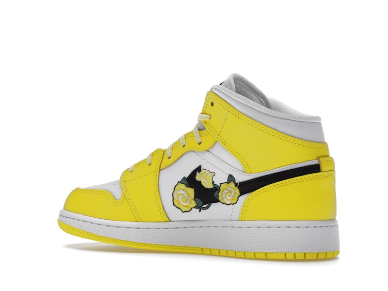 Jordan 1 Mid Dynamic Yellow Floral (GS)