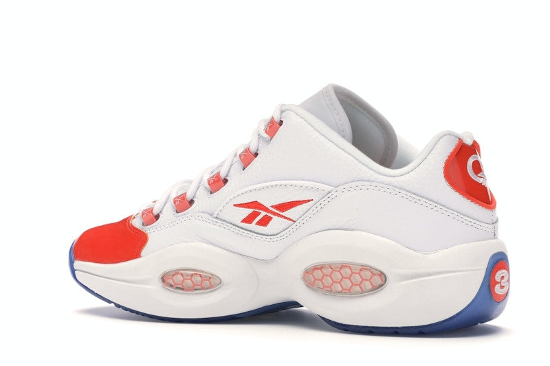 Reebok Question Low Patent Toe Orange