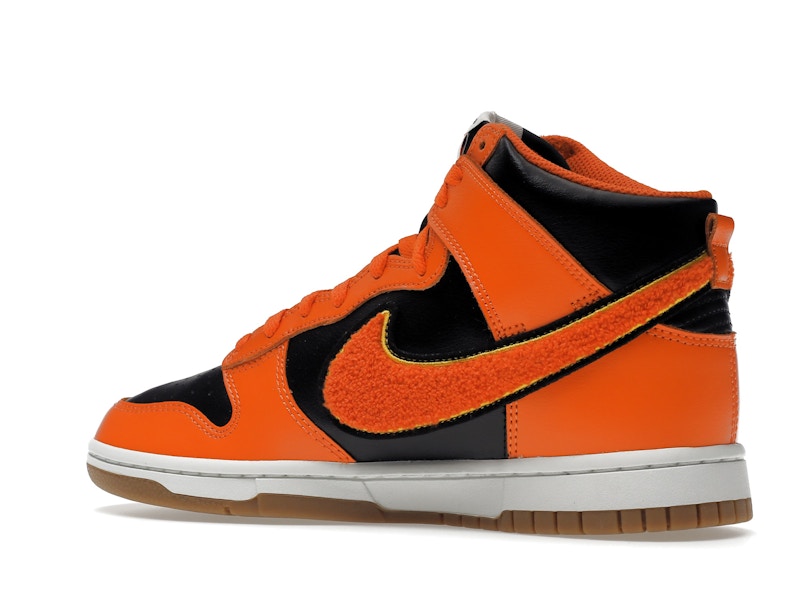 Nike Dunk High Retro Chenille Swoosh Safety Orange