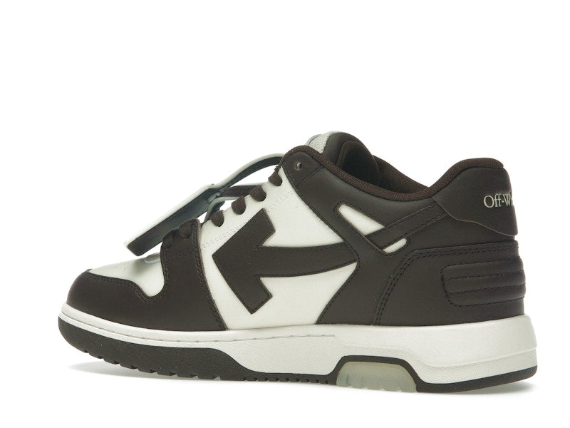 OFF-WHITE Out Of Office "OOO" Low Tops Chocolate Cream
