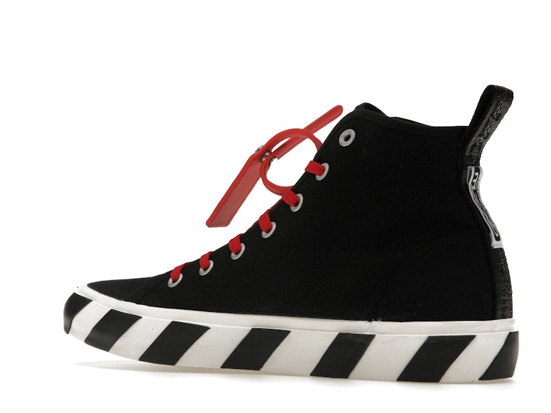 OFF-WHITE Vulcanized Hi Black Red Canvas