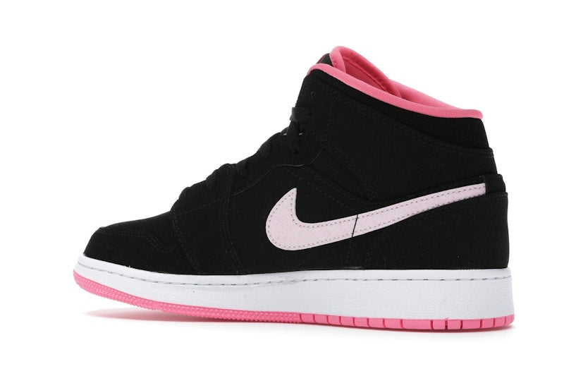 Jordan 1 Mid Black Digital Pink (GS)