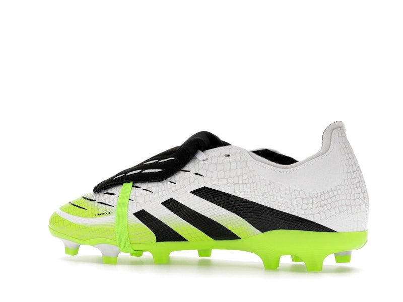 adidas Predator League Fold-Over Tongue FG/MG Cloud White Core Black Lucid Lemon