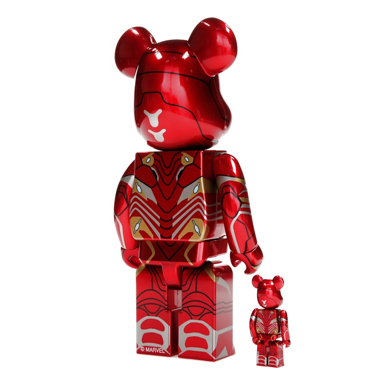 Bearbrick x Marvel Iron Man Mark 50 100% & 400% Set