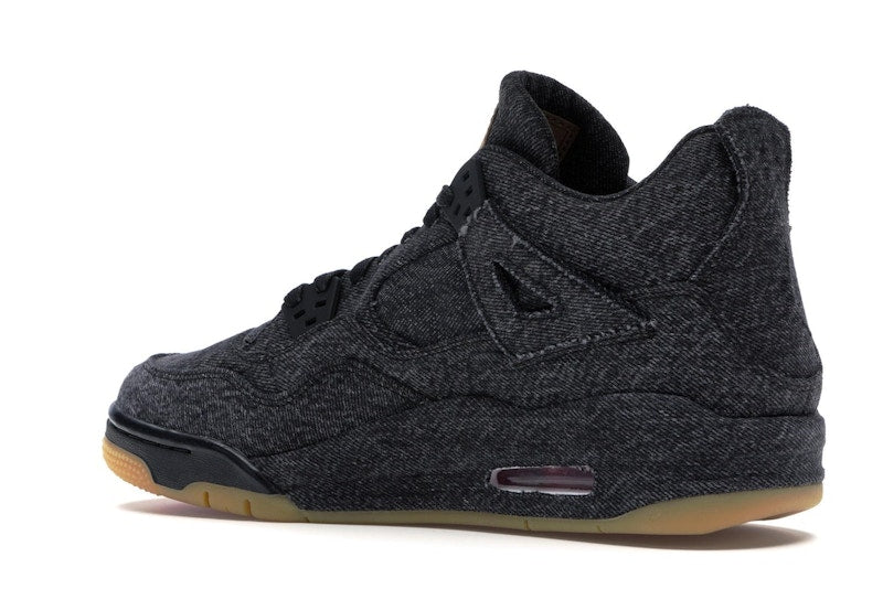 Jordan 4 Retro Levi's Black (GS) (Blank Tag)