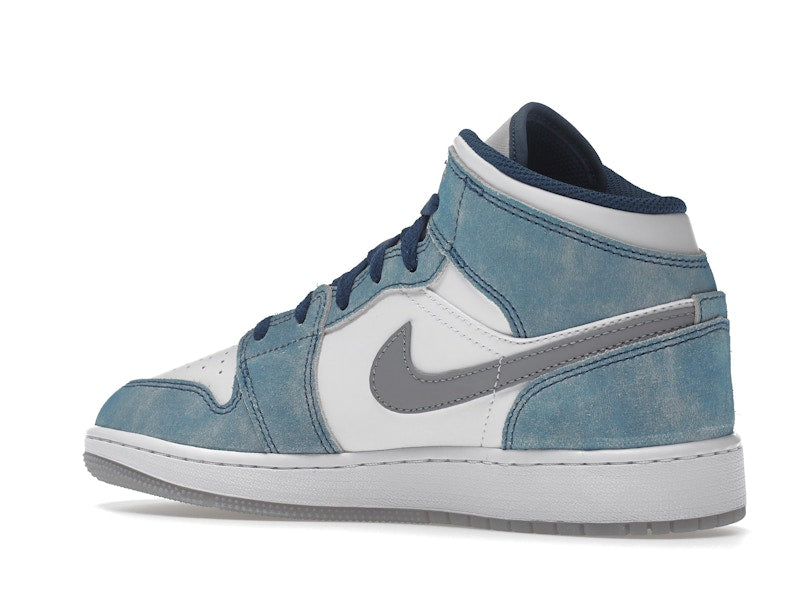 Jordan 1 Mid SE French Blue Light Steel (GS)