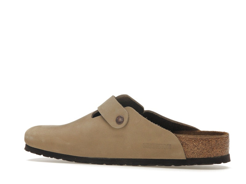 Birkenstock Boston Oiled Leather Tobacco Brown