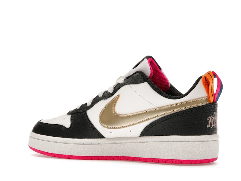 Nike Court Borough Low 2 Off Noir Pink Prime (GS)