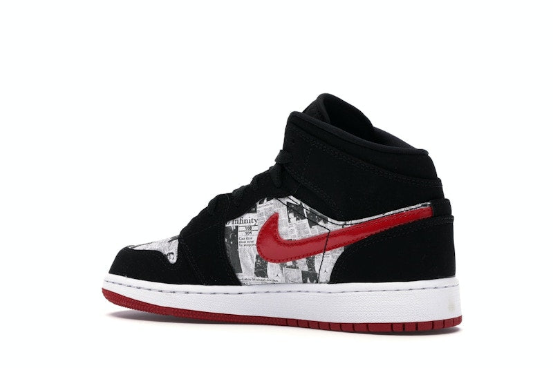 Jordan 1 Mid Newspaper Air Times (GS)