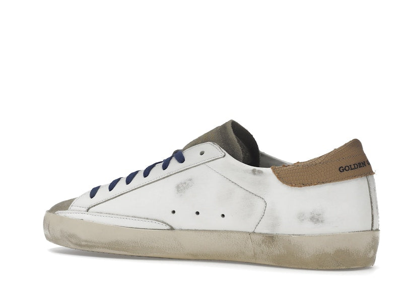 Golden Goose Super-Star Suede Toe White Taupe Royal Blue Black