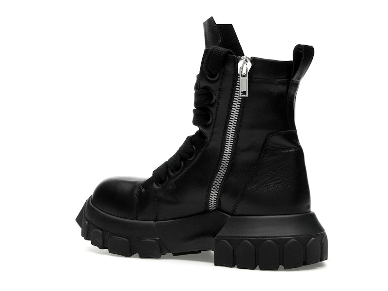 Rick Owens Lido Jumbo Laced Bozo Tractor Black