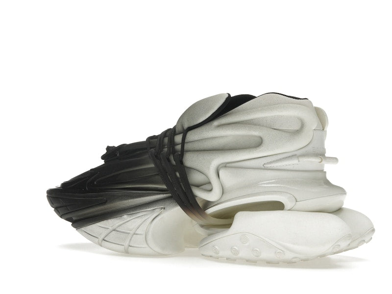 Balmain Unicorn Low-Top White Black Gradiant