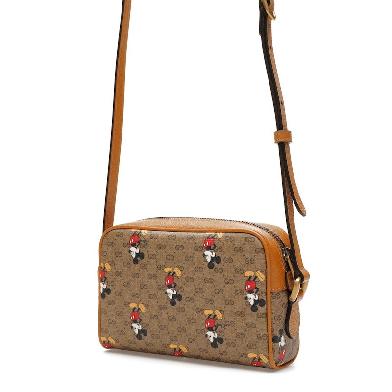 Gucci x Disney Mickey Mouse Crossbody Bag Brown