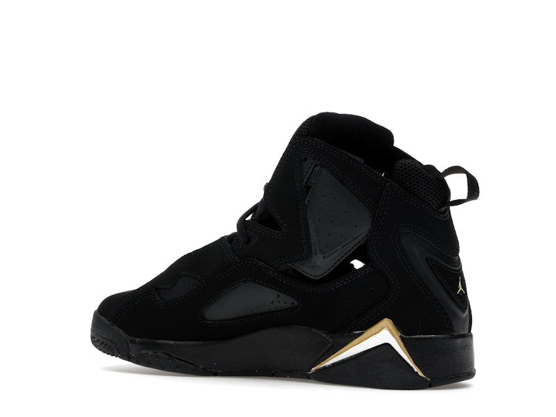 Jordan True Flight Black Metallic Gold White (GS)