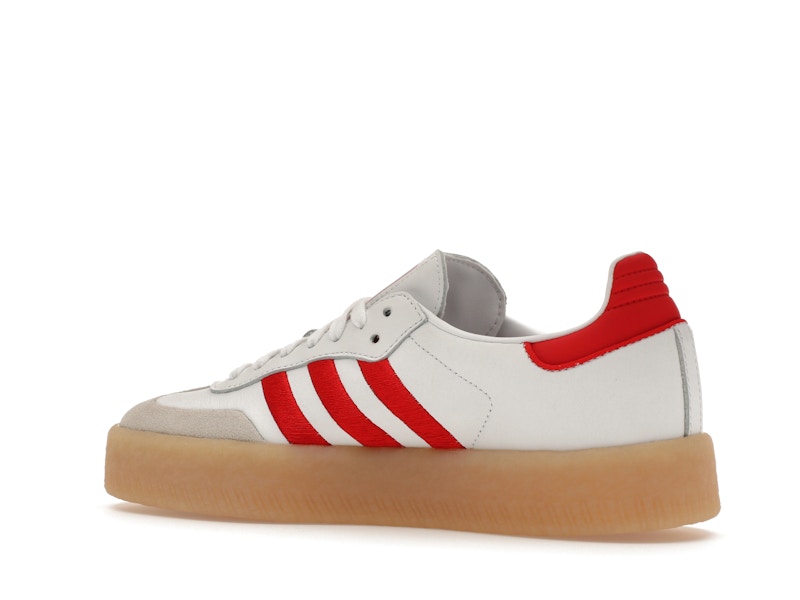 adidas Sambae White Better Scarlet Gum (Women's)