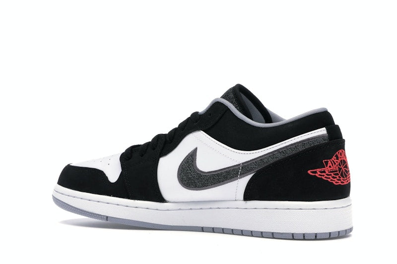 Jordan 1 Low Black White Wolf Grey Infrared 23