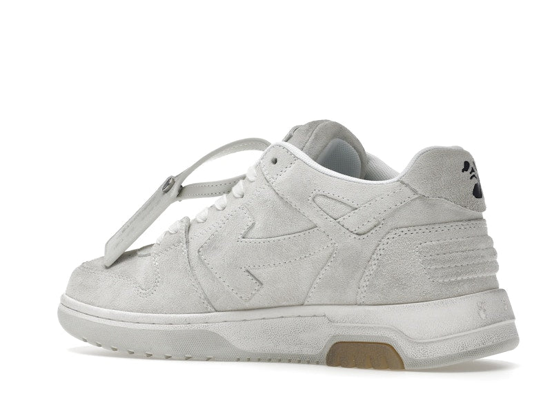 OFF-WHITE Out Of Office OOO Low Tops Vintage Suede Destressed White