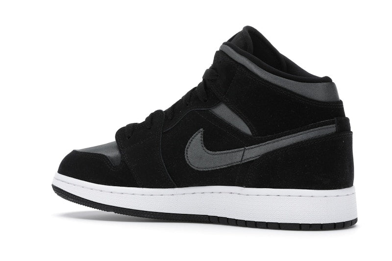 Jordan 1 Mid White Black Grey (GS)