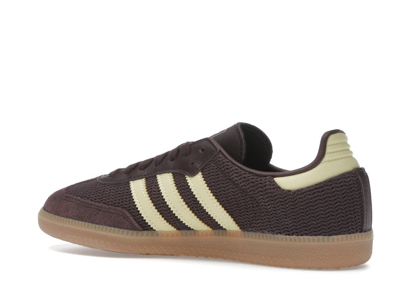 adidas Samba OG Shadow Brown Powder Yellow (Women's)
