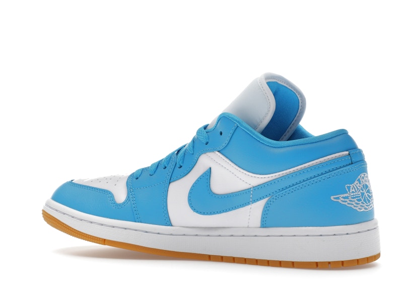 Jordan 1 Low White Gum Light Brown Dark Powder Blue (Women's)