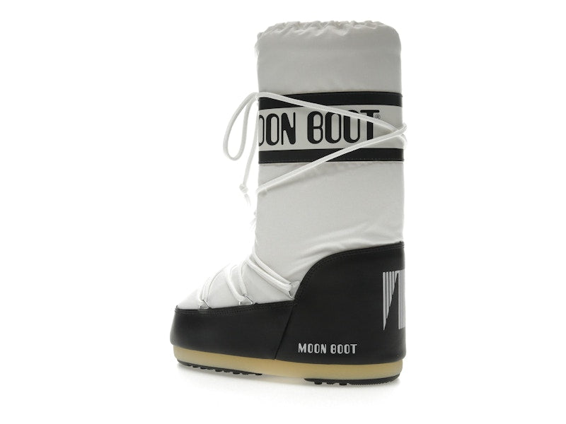 Moon Boot Icon Nylon Boot Black White
