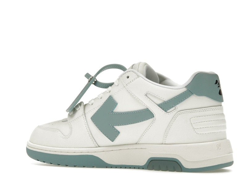 OFF-WHITE Out Of Office OOO Low Tops White Celadon