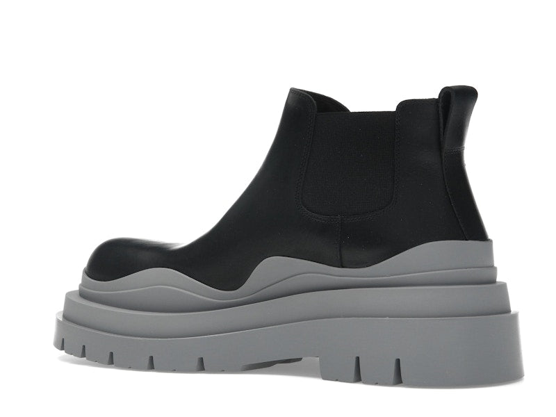 Bottega Veneta Tire Ankle Chelsea Boot Black Vapor