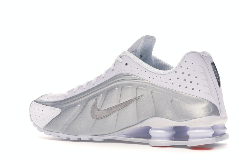 Nike Shox R4 White Metallic Silver