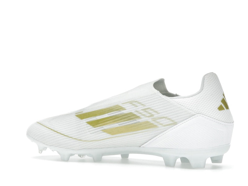 adidas F50 League Laceless Firm/Multi-Ground Cloud White Gold Metallic