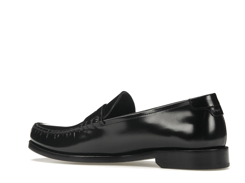 Saint Laurent Le Loafer Penny Slippers Black Leather