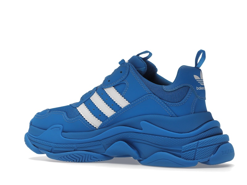 Balenciaga x adidas Triple S Blue White