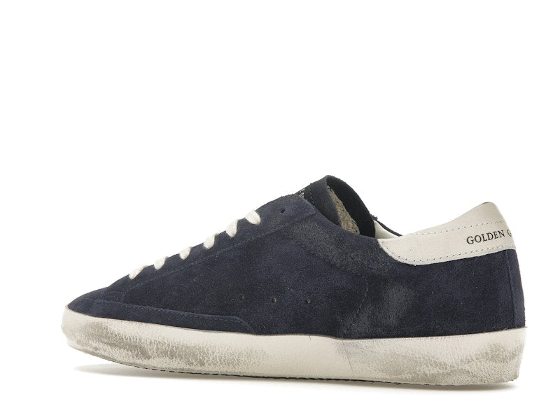 Golden Goose Super-Star Navy Suede White