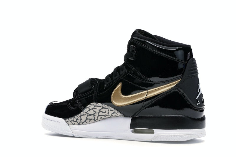 Jordan Legacy 312 Black Gold Patent (GS)