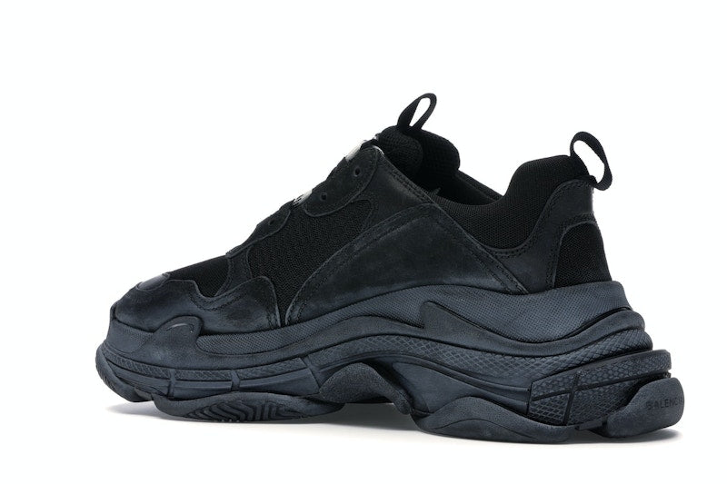 Balenciaga Triple S Triple Black (2018 Reissue) (Pre-Distressed)