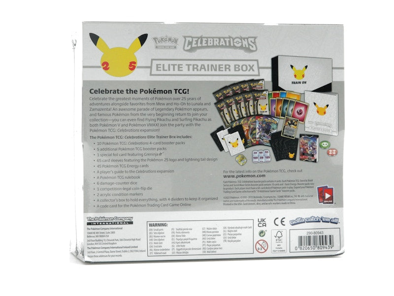Pokémon TCG 25th Anniversary Celebrations Elite Trainer Box 4x Lot